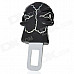 D12080701X Skull Style Universal Car Seat Belt Buckle Latch - Black + White