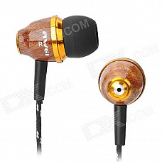 Awei Stylish In-Ear Earphone for Iphone / Cell Phone / MP3 / MP4 - Wood (3.5mm Jack)