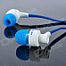 AWEI ES700I Stylish In-Ear Earphone w/ Microphone - Blue + White (3.5mm-Plug / 130cm-Cable)