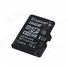 Kingston SDC10/16GB microSDHC Memory Card - Black (16GB / Class 10)