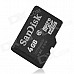 SanDisk C4-TF4G Micro SDHC / TF Memory Card - Black (4GB / Class 4)