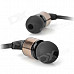 Awei Stylish In-Ear Earphone w/ Microphone for Cell Phone / MP3 / MP4 - Coffee + Black