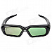 Universal USB Chargeable 3D Active / DLP Projector Shutter Glasses - Black
