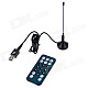 Mini DVB-T MPEG-4 Digital TV USB 2.0 Dongle w/ Remote Controller - Black