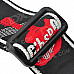 Durable Adjustable Nylon + Leather Guitar Strap - Red + Black + White (142cm)