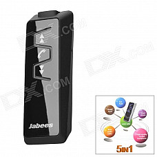 Jabees Rechargeable Bluetooth V3.0 Stereo Headset Earphone - Black
