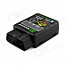 HHOBD ELM327 Bluetooth OBDII Vehicle Diagnostic Scan Tool - Black (DC 12V)