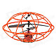 UFO Frame Style Rechargeable 3-CH IR Controlled R/C Toy - Orange