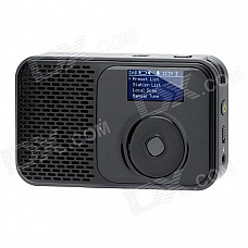 PPS003 1.5" LCD Digital Audio Broadcasting HD DAB FM Radio - Black