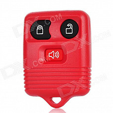 Replacement 3-Button Smart Key Housing Case for Ford - Dark Red