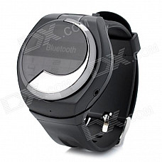 Multifunction Bluetooth 2.1 Wrist Watch w/ Receiving / Talking / Dialing / Time Display - Black