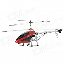 40MHz 3.5-CH Alloy R/C Helicopter w/ Gyroscope / LCD Display Remote Controller - Red