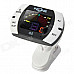 Q5 Instrument 1.2" 3-Color Display Clip-On Tuner - Black + White (1 x CR2032)