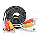 3 RCA Male to 3 RCA Male Audio Video Cable (150cm)
