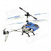 Mini Rechargeable 3-CH IR Remote Control R/C Helicopter - Blue