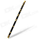 Handmade Handcrafted Bamboo Flute - Black (F-Key)