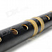 Handmade Handcrafted Bamboo Flute - Black (F-Key)