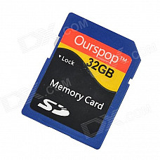 OURSPOP Reliable Class 10 SD Card - Blue (32GB)