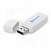 Bluetooth V2.1+ EDR Wireless Audio Receiver w/ 3.5mm Jack Cable - White