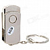 Rotation Aluminum USB 2.0 Flash Drive Keychain - Silver (8GB)