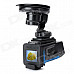HT200A 1.5" LCD 5.0MP Wide Angle Car DVR Camcorder w/ SD / Mini USB / Mini HDMI - Black + Blue