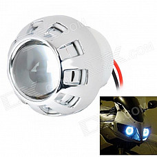 Universal 2.3'' Motorcycle 35W 6000K 2600LM HID Xenon Projector Headlight Kit - Silver + Black