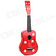 Musical Instrument Wooden 6-String Guitar - Red + Black + White