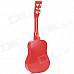 Musical Instrument Wooden 6-String Guitar - Red + Black + White