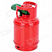 Creative Gas Tank Style Windproof Butane Gas Lighter - Red + Green