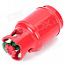 Creative Gas Tank Style Windproof Butane Gas Lighter - Red + Green