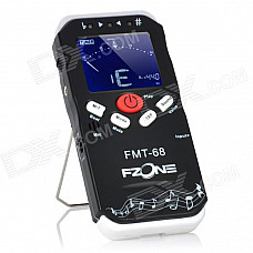 2.0" LCD Digital Tuner Metronome for Guitar / Bass + More - Black + White (1 x 6F22/9V)