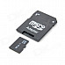 Micro SD TF Card w/ SD Adapter - Black (16GB / Class 4)