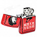 Chairman Mao Pattern Stainless Steel + Plastic Windproof Oil Lighter - Red