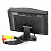 5.0" LED Display Screen Car Rear-View Stand Security Monitor - Black (480 x 234 Pixels)