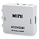 HDV-M615 Mini AV to HDMI 1080p Audio Video Converter w/ RCA - White (US Plug)