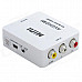 HDV-M615 Mini AV to HDMI 1080p Audio Video Converter w/ RCA - White (US Plug)