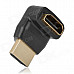 Right-Angle HDMI Male to Female Adapter - Black