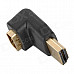 Right-Angle HDMI Male to Female Adapter - Black