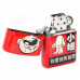 Funny Boy Pattern Stainless Steel Fuel Lighter - Red