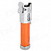 Windproof Flame Adjustable Butane Gas Jet Lighter - Orange + Silver