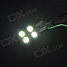 D&Z F904W T10 0.8W 92lm 6500K 4-SMD 5050 LED White Light Car Lamp - Yellow