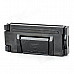 Car Safety Seat Belt Clips Stopper w/ Hook - Black + Silver (2 PCS)