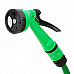 Car Wash Nozzle Spray Head Water Gun with Hose - Green (15m)