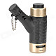 Plastic Windproof Butane Jet Torch Lighter - Black + Golden