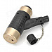 Plastic Windproof Butane Jet Torch Lighter - Black + Golden