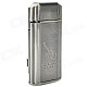 Scorpion Pattern Windproof Dual-Flame Butane Gas Lighter - Grey