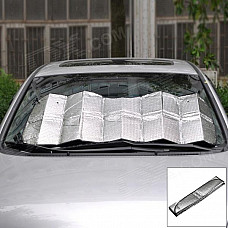 Reflective Car Windshield Sun Shield Heat Shade - Silver