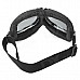 Cool Folding Motorcycle Riding Eye Protection Glasses Goggle - Black + Tawny + Silver