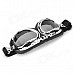 Cool Folding Motorcycle Riding Eye Protection Glasses Goggle - Black + Tawny + Silver