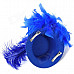 Feather Flower Mini Top Hat Hair Clips for Party / Holiday - Blue